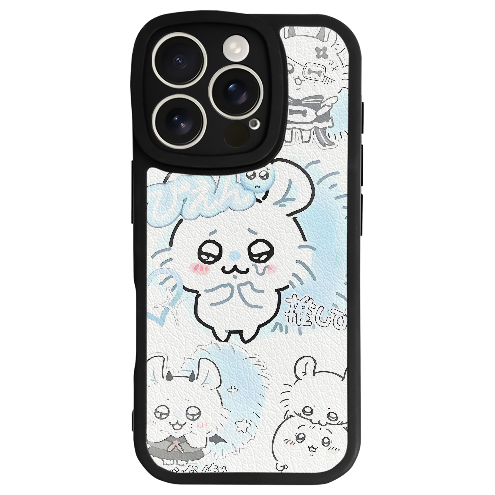（画像用） ちいかわ Chii-kawa 【iPhone 16シリーズ対応】シリコンスマホケース（レザー調） 材質：シリコン